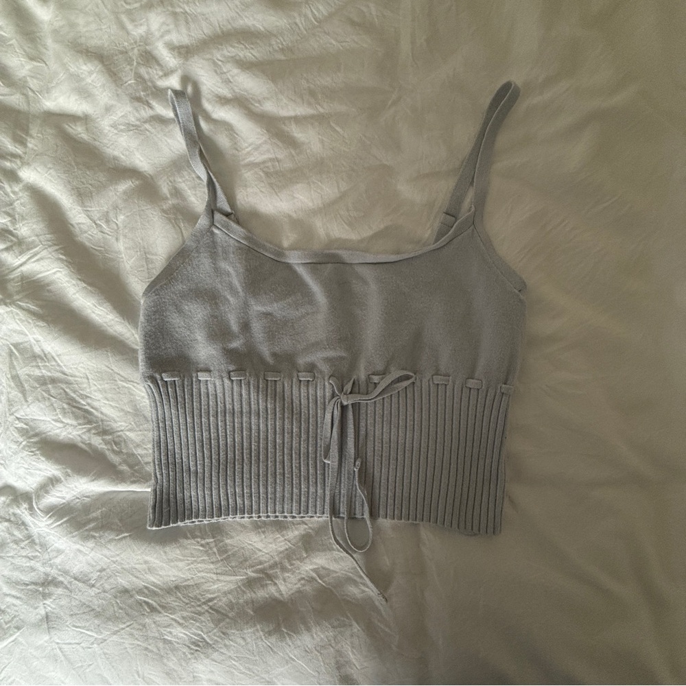 pacsun beverly and beck tie front tank top